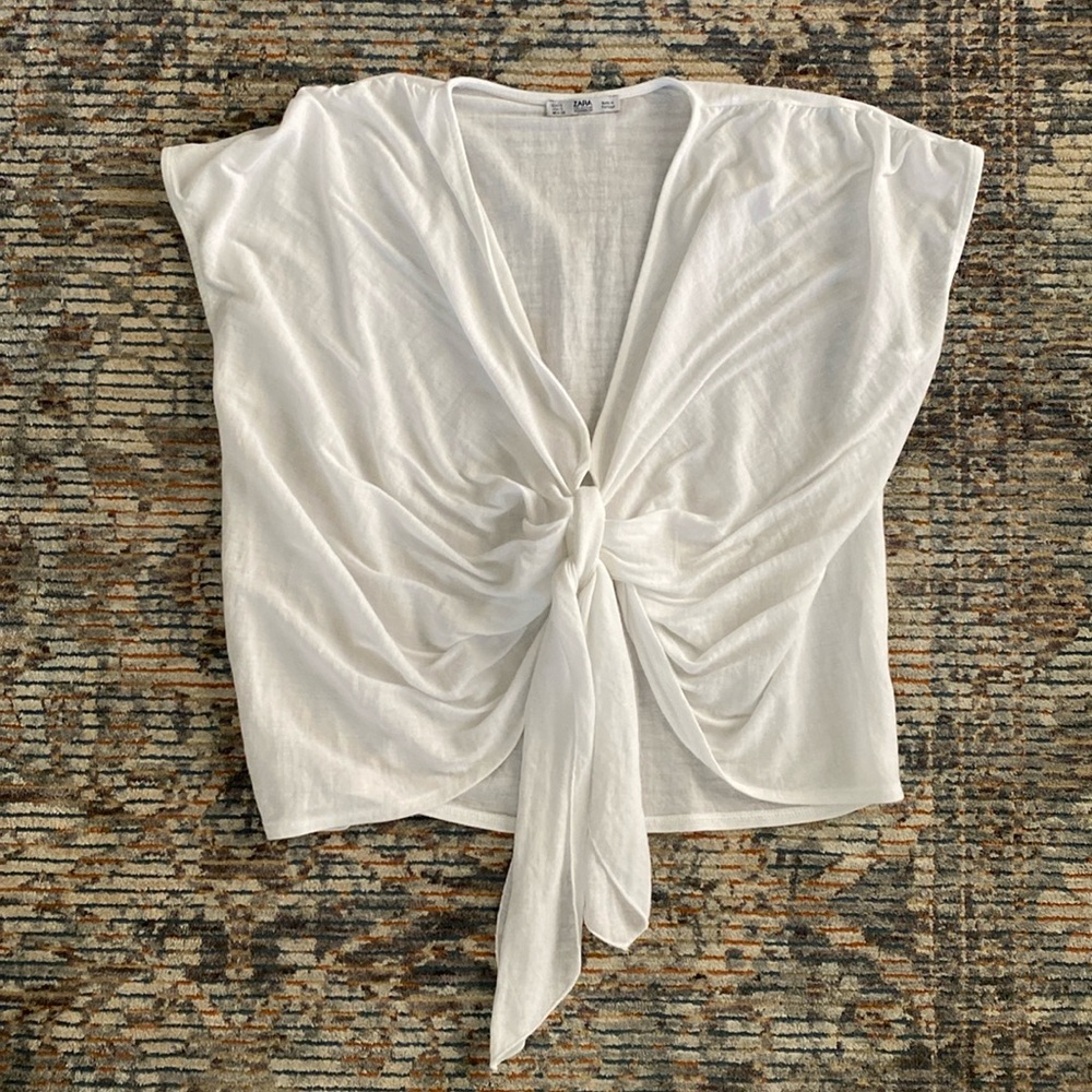 Zara Tie Front Top
